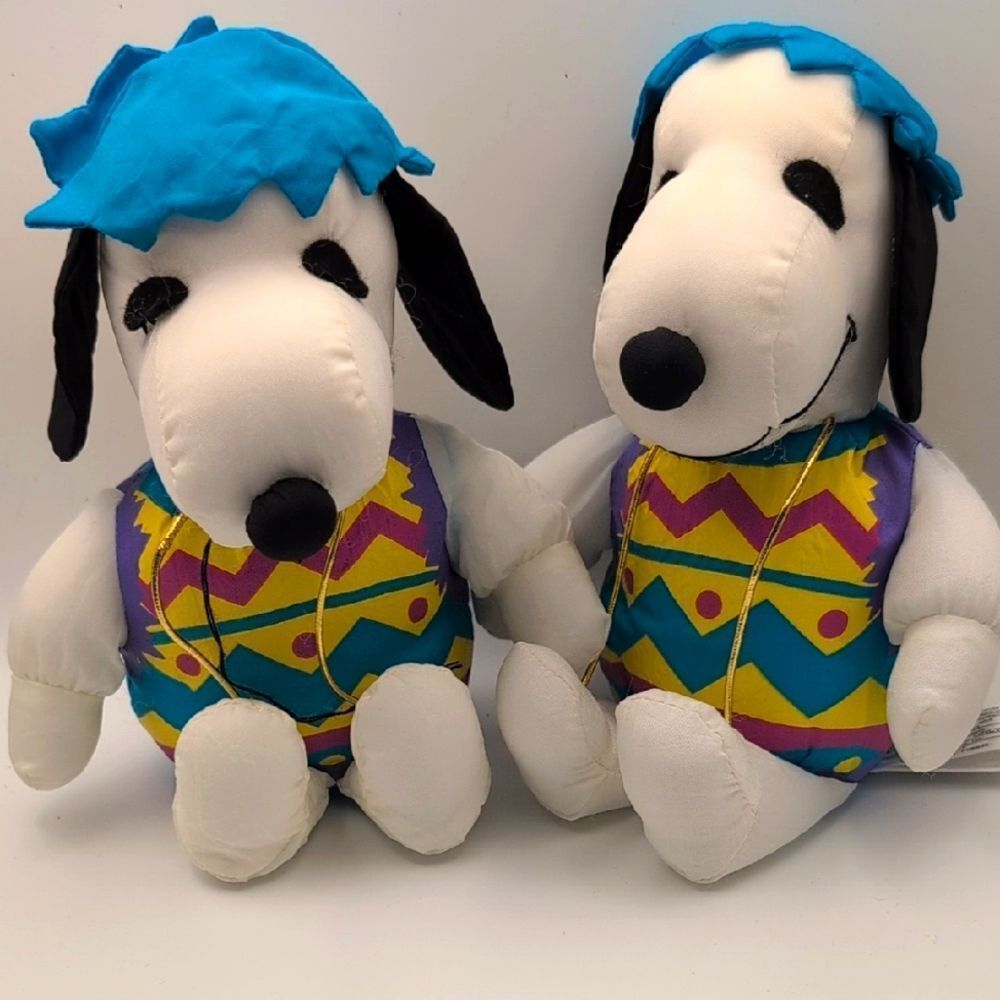 Vintage Snoopy Plush Egg Easter‎ Toys Basket Fill In